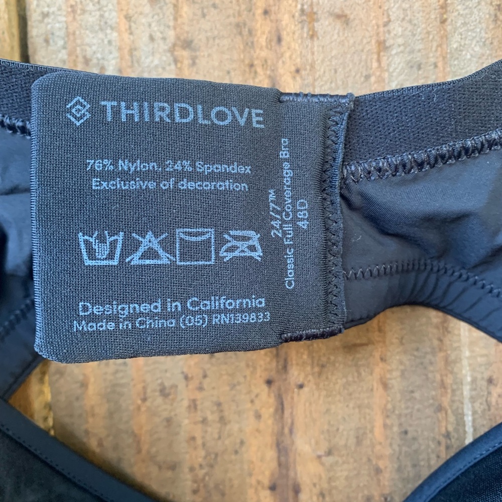 Thirdlove Classic Full Coverage Wired Bra Size 48… - image 4